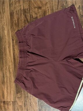 Alphalete Burgundy Performance Running Shorts